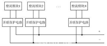 模塊并聯輸出示意圖