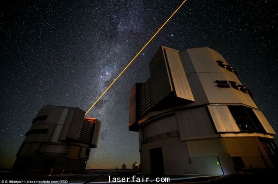 光束在高空生成的假星，可以用來校正受空氣騷動干擾的圖像，形成更加清晰的圖片